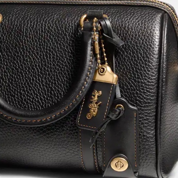 Coach Ruby 25 Pebble Leather Satchel - Picture 4 of 14